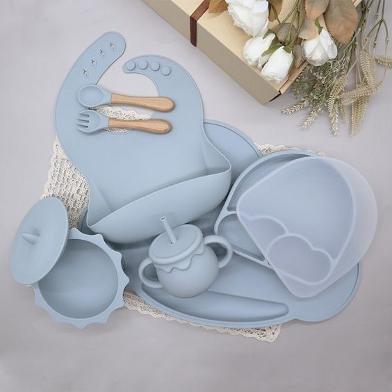 Kit Repas Bébé Silicone Premium